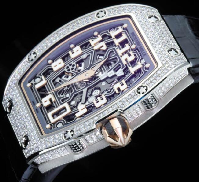 Richard Mille Replica Watch RM 067 Automatic Extra Flat RM 067-01 WG Diamond